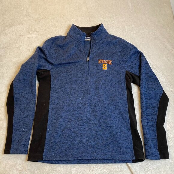 Syracuse University Womens 1/4 Zip Pullover Sweatshirt Small Blue & Black - Picture 8 of 8